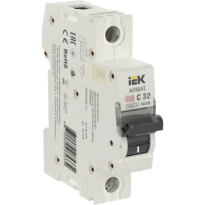 IEK ARMAT Автоматический выключатель M06N 1P C 32А - AR-M06N-1-C032 IEK ARMAT Автоматический выключатель M06N 1P C 32А - AR-M06N-1-C032