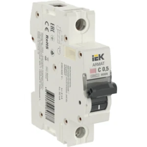 IEK ARMAT Автоматический выключатель M06N 1P C 0,5А - AR-M06N-1-C0D5 IEK ARMAT Автоматический выключатель M06N 1P C 0,5А - AR-M06N-1-C0D5