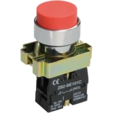 IEK Кнопка управления LAY5-BL41 без подсветки красная 1з