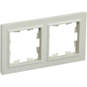 IEK BRITE Рамка 2-местная РУ-2-БрКр бежевый - BR-M22-K10 IEK BRITE Рамка 2-местная РУ-2-БрКр бежевый - BR-M22-K10