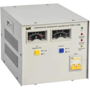 IEK Стабилизатор напряжения однофазный СНИ1-2 кВА - IVS10-1-02000 IEK Стабилизатор напряжения однофазный СНИ1-2 кВА - IVS10-1-02000