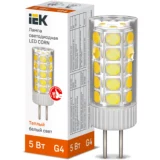 IEK Лампа светодиодная CORN капсула 5Вт 12В 3000К керамика G4
