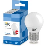 IEK Лампа светодиодная G45 шар 7Вт 230В 6500К E27