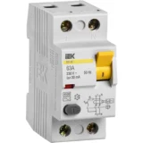 IEK Выключатель дифференциальный (УЗО) ВД1-63 2Р 63А 30мА