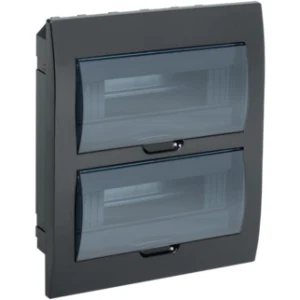 IEK KREPTA 3 Корпус пластиковый ЩРВ-П-24 IP41 черный - MKP12-V-24-41-K02 IEK KREPTA 3 Корпус пластиковый ЩРВ-П-24 IP41 черный - MKP12-V-24-41-K02