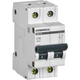 IEK Автоматический выключатель ВА47-29 2Р 16А 4,5кА С GENERICA
