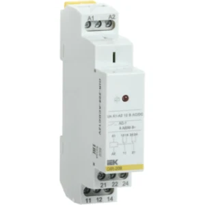 IEK Реле промежуточное модульное OIR 2 контакта 8А 12В AC/DC - OIR-208-ACDC12V IEK Реле промежуточное модульное OIR 2 контакта 8А 12В AC/DC - OIR-208-ACDC12V