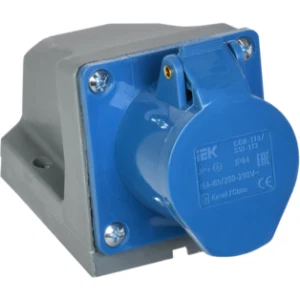 IEK Розетка стационарная ССИ-113 2P+PE 16А 200-250В IP44 - PSR11-016-3 IEK Розетка стационарная ССИ-113 2P+PE 16А 200-250В IP44 - PSR11-016-3