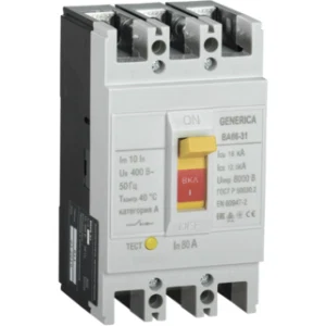 IEK Выключатель автоматический ВА66-31 3Р 80А 18кА GENERICA - SAV10-3-0080-G IEK Выключатель автоматический ВА66-31 3Р 80А 18кА GENERICA - SAV10-3-0080-G