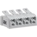 IEK Клемма пружинная соединительная КСП4-2L+N+PE