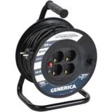 IEK Катушка УК30 с термозащитой 4 места 2P+PE/30м 3х1,0мм2 GENERICA