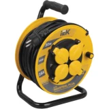 IEK Катушка УК30 с термозащитой 4 места 2P+PE/30м 3х1,5мм2 IP44 INDUSTRIAL PLUS