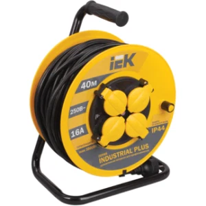 IEK Катушка УК40 с термозащитой 4 места 2P+PE/40м 3х1,5мм2 IP44 INDUSTRIAL PLUS - WKP15-16-04-40-44 IEK Катушка УК40 с термозащитой 4 места 2P+PE/40м 3х1,5мм2 IP44 INDUSTRIAL PLUS - WKP15-16-04-40-44