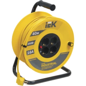 IEK Катушка УК40 с термозащитой 4 места 2P+PE/40м 3х1,5мм2 INDUSTRIAL - WKP15-16-04-40 IEK Катушка УК40 с термозащитой 4 места 2P+PE/40м 3х1,5мм2 INDUSTRIAL - WKP15-16-04-40