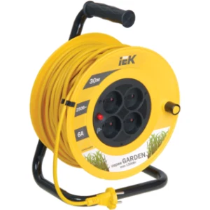 IEK Катушка УК30 с термозащитой 4 места 2P/30м 2х0,75мм2 GARDEN - WKP23-06-04-30 IEK Катушка УК30 с термозащитой 4 места 2P/30м 2х0,75мм2 GARDEN - WKP23-06-04-30